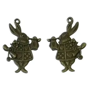 Аксессуар для декора металл Кролик из Страны чудес 23*36*3