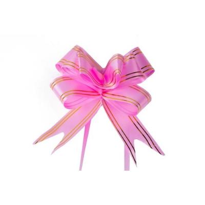 Бант-бабочка 1.8*39 см Золотая полоса 10 шт/уп 53348