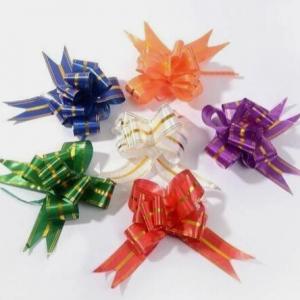 Бант-бабочка 5 см С золотой полосой 10 шт/уп 52166