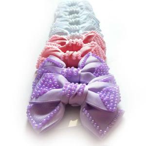 Бант для волос на зажиме Ассорти с блеском (9 см) 16463