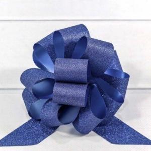 Бант-шар 3 см Блеск синий 446864