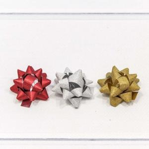 Бант-звезда 3.8 см Матовый блеск (микс) 445112