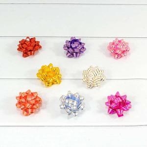 Бант-звезда 6.3 см На липучке с золотой полосой 40 шт/уп 440177 ЦЕНА ЗА УПАКОВКУ