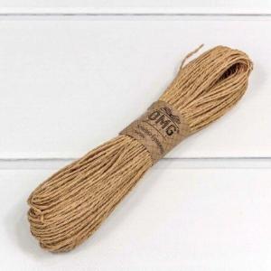 Бечевка бумажная 1.5 мм*50 м Светло-коричневая 44418ск