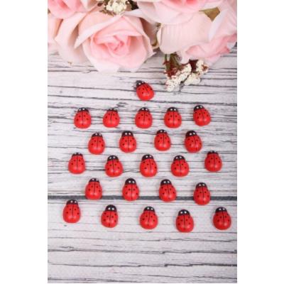 Божья коровка на липучке 2 см 24 шт ЦЕНА ЗА УПАКОВКУ 56131