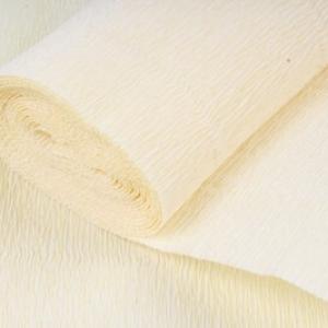 Бумага гофрированная 49121711 слоновая кость Италия 50 см*2.5 м 180 г