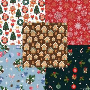 Бумага новогодняя упаковочная в листах 100*70 см 10 л/уп 530991