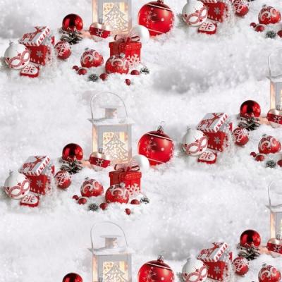 Бумага новогодняя упаковочная в листах 100*70 см С Новым годом 10 л/уп 442082