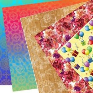 Бумага упаковочная глянцевая 70*100 см Микс 526402