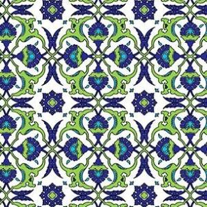 Бумага упаковочная глянцевая 70*100 см Польша в рулоне орнаменты № 2 (25 листов) 80 г/м2 535967