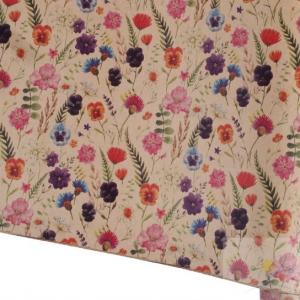 Бумага упаковочная крафт 70*100 см Альпийская ботаника 1 лист 550537