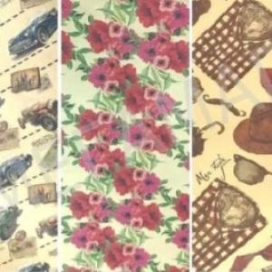 Бумага упаковочная крафт 70*100 см Микс 526401