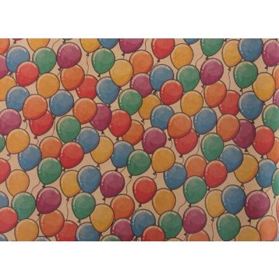 Бумага упаковочная крафт 70*100 см Шарики 1 лист 550539