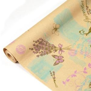 Бумага упаковочная крафт в рулоне 70 см*10 м Lavаnder 49521