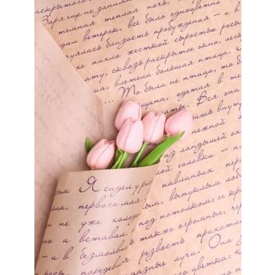 Бумага упаковочная крафт в рулоне 70 см*10 м Муза фиолетовый 50 г/м2