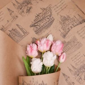 Бумага упаковочная крафт в рулоне 70 см*10 м 