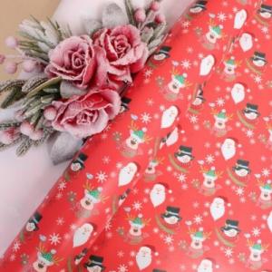 Бумага упаковочная новогодняя глянцевая 70*100 см Озорные особы 10 л/уп 568025