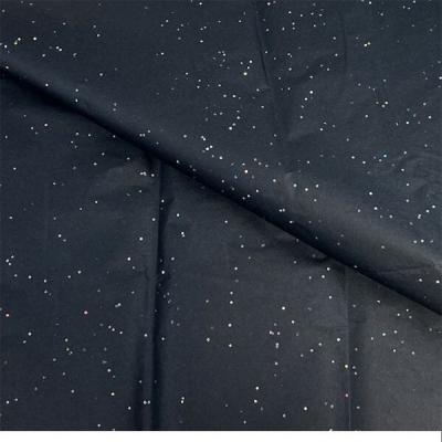 Бумага упаковочная тишью 50*66 см Черный с блестками 10 листов 14 г/м2 49191099