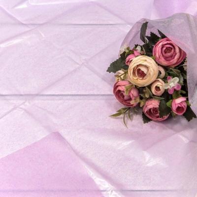 Бумага упаковочная тишью 50*66 см Сиреневый 10 листов 445077