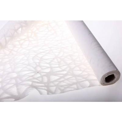 Бумага упаковочная тишью 60 см*10 м Рисовая с дырками 56031