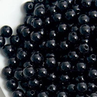 Бусины 10 мм 100 гр черные