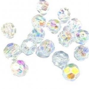 Бусины граненые 12 мм 100 г Прозрачно-белый 271585