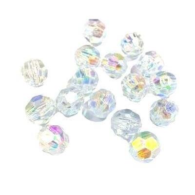 Бусины граненые 12 мм 100 г Прозрачно-белый 271585