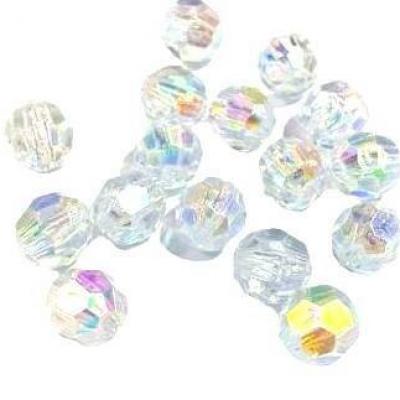 Бусины граненые 12 мм 100 г Прозрачно-белый 271585