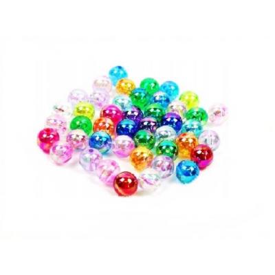 Бусины перламутр 6 мм 100 г Прозрачно-разноцветный 271469