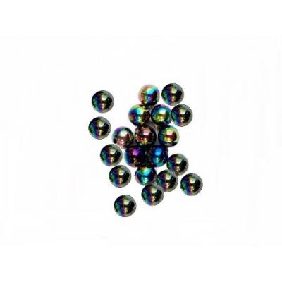 Бусины перламутр 8 мм 100 г Черный хамелеон 271473