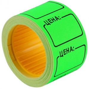 Ценник-ролик 25*35 мм зеленые Эконом Цена за 1 ролик