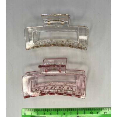 Цветная прозрачная заколка-краб для волос 9 см (Цена за штуку) 13767