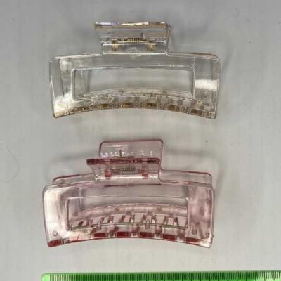 Цветная прозрачная заколка-краб для волос 9 см (Цена за штуку) 13767