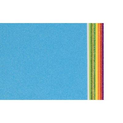 Фоамиран 30*20 см 2 мм Ассорти с блестками 10 шт/уп, цена за упаковку