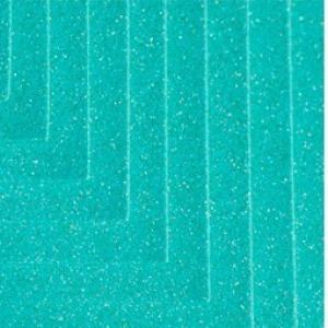 Фоамиран 50*50 см 2 мм Бирюзовый с блестками 10 шт/уп