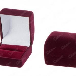 Футляр бархатный под кольцо бордо 42364