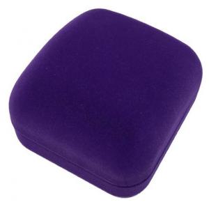 Футляр бархатный под кольцо, серьги фиолетовый квадратный 42444