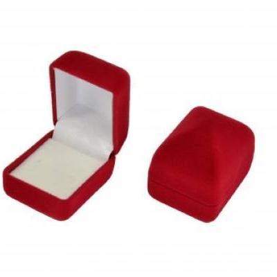 Футляр бархатный под кольцо, серьги красный 42302