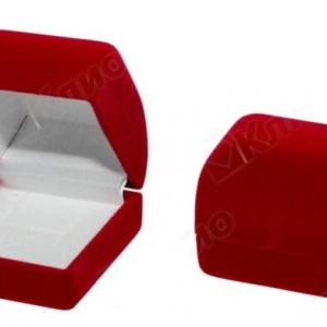 Футляр бархатный под кольцо, серьги красный 42395