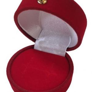 Футляр бархатный под кольцо, серьги красный 42486