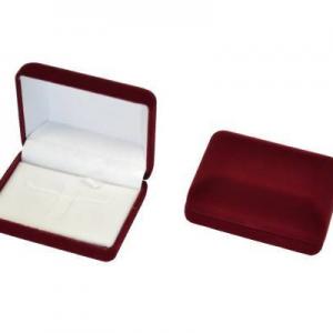 Футляр бархатный под комплект бордовый 42336