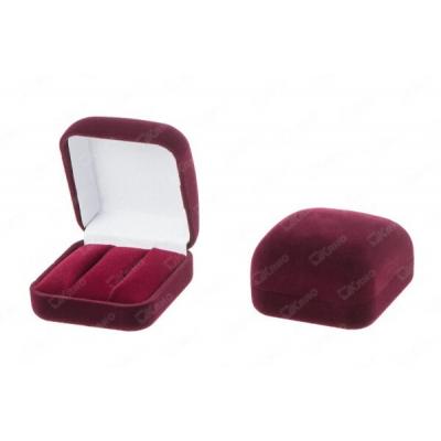 Футляр бархатный под серьги бордовый 42362