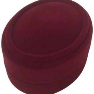 Футляр бархатный под серьги красный 42371