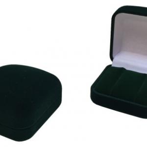 Футляр бархатный под серьги зеленый 42460