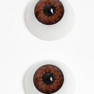 Глазки для игрушек 20 мм объемные круглые (10 шт) Карие 171987