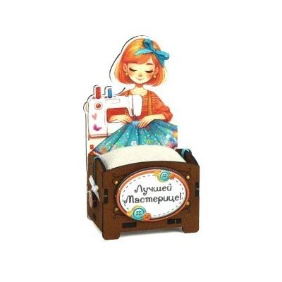 Игольница из дерева 7.5*5.5*13.5 см Лучшей мастерице 154633