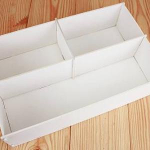 Кашпо подарочное деревянное 34.5*22*9.5 см Белый 3 отдела 15223