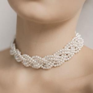 Колье многослойное жемчуг, бусы 67031