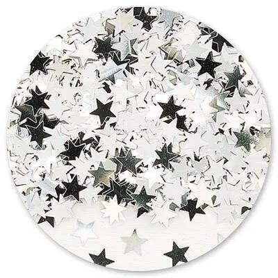 Конфетти Звезды серебряные 14 г 1501-0196