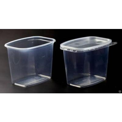 Контейнер прямоугольный с крышкой 138*102 мм 1000 мл СтП (в уп 50 шт)